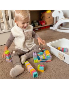 WOOPIE Klocki Soft Blocks Zestaw 99 Elementów w Pudełku 2