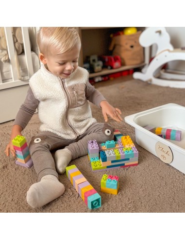 Klocki Soft Blocks 99 el. Woopie - kolorowy zestaw edukacyjny dla dzieci