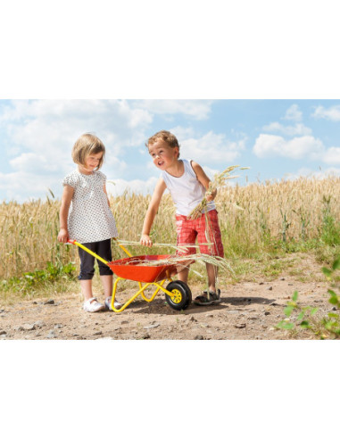 Taczka dla dzieci czerwona metalowa Rolly Toys