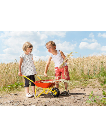 Taczka dla dzieci czerwona metalowa Rolly Toys