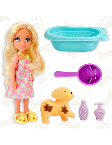 WOOPIE Magic Color Changing Bath Doll and Dog