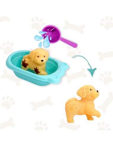 WOOPIE Magic Color Changing Bath Doll and Dog