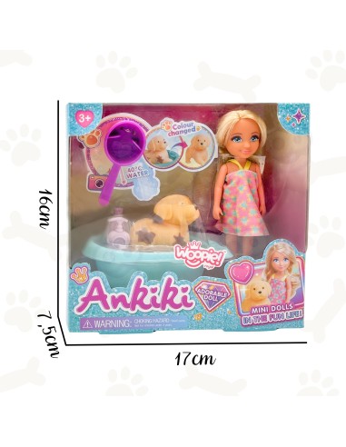WOOPIE Magic Color Changing Bath Doll and Dog