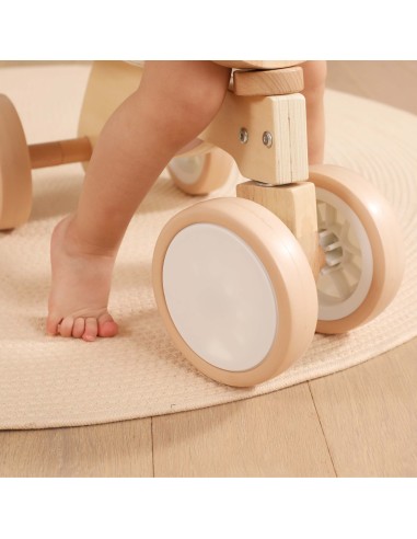 Holz-Rutscher Bär Braun Viga – Leises Fahrzeug & sichere Spielzeit