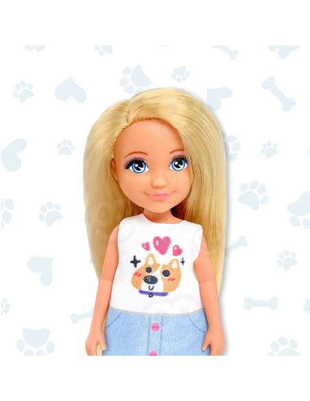 Ankiki Doll with Stroller and WOOPIE Dog – The Perfect Care Set