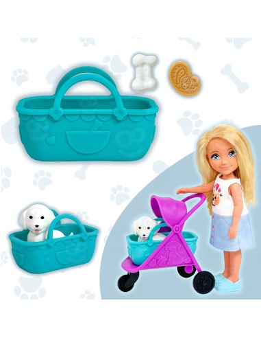 Ankiki Doll with Stroller and WOOPIE Dog – The Perfect Care Set