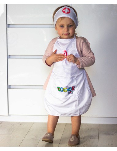 WOOPIE Nurse Costume with Apron and Cap - Comfort and Style