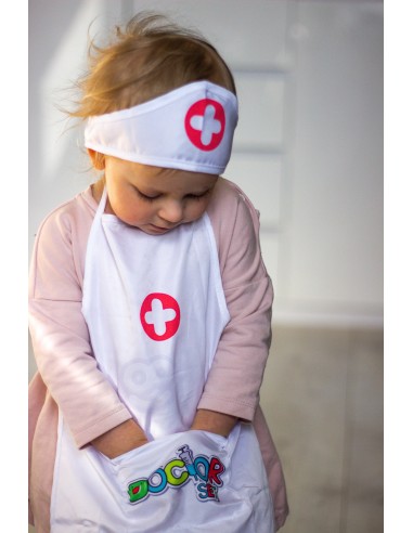 WOOPIE Nurse Costume with Apron and Cap - Comfort and Style