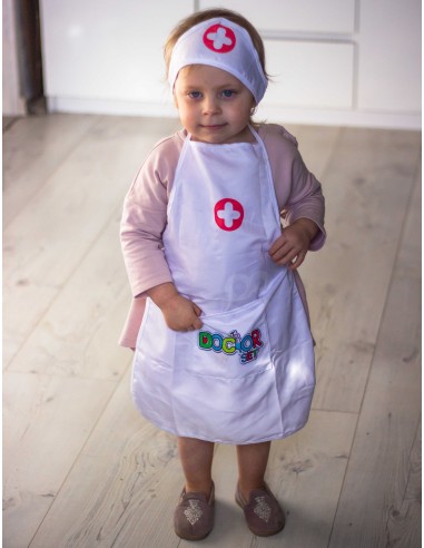 WOOPIE Nurse Costume with Apron and Cap - Comfort and Style