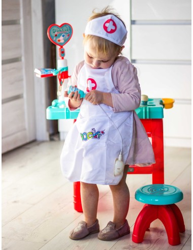 WOOPIE Nurse Costume with Apron and Cap - Comfort and Style