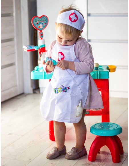 WOOPIE Nurse Costume with Apron and Cap - Comfort and Style