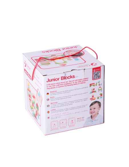 Wooden Blocks CLASSIC WORLD 50 pcs - Toy for Children