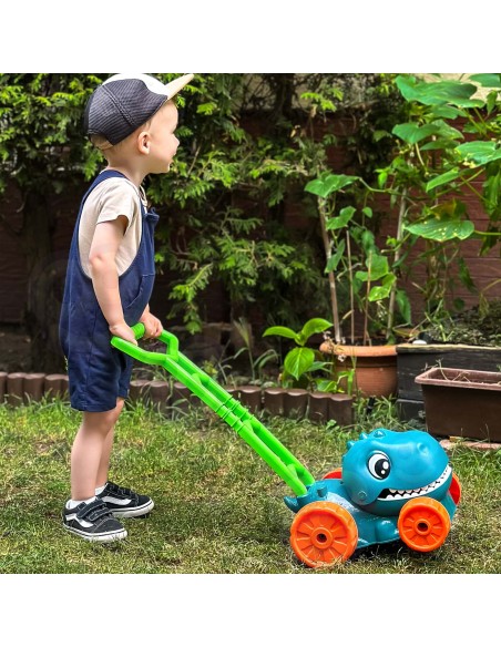 WOOPIE Dinosaur Garden Mower with Soap Bubbles + Liquid