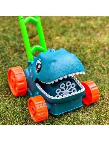 WOOPIE Gartenmäher Dino Dinosaurier mit Seifenblasen + Flüssigkeit