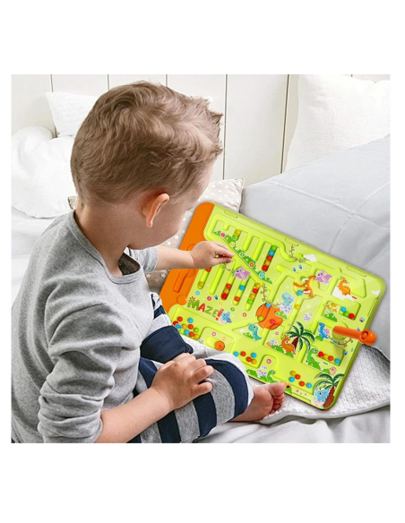 WOOPIE Magnetyczny Labirynt 2w1 - Gra Chińczyk dla całej rodziny