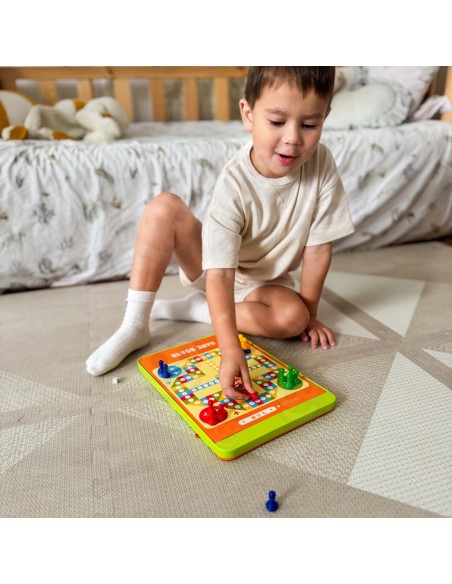 WOOPIE Magnetyczny Labirynt 2w1 - Gra Chińczyk dla całej rodziny