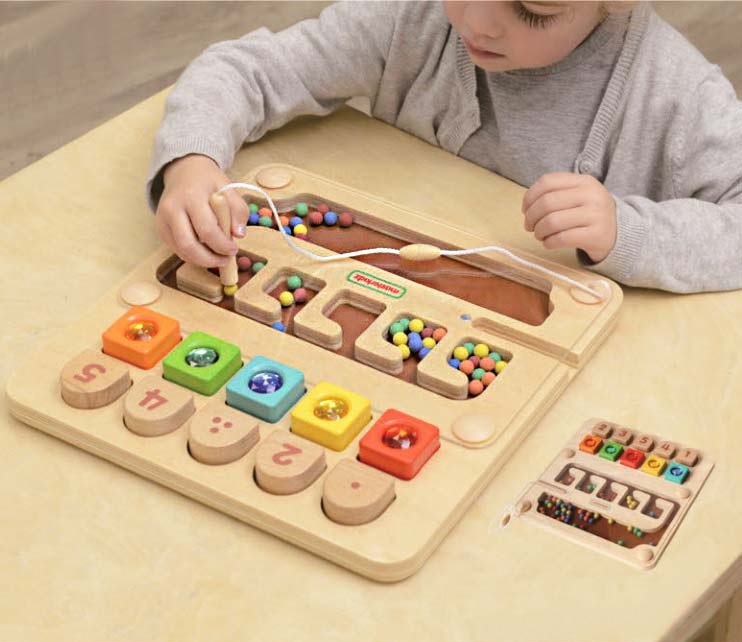 Nauka liczenia labirynt montessori