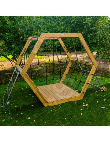 CLASSIC WORLD EDU Holz-Spielplatz XXL - Hexagon-Set