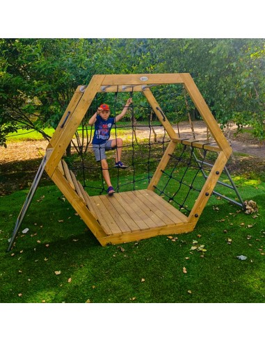 CLASSIC WORLD EDU Holz-Spielplatz XXL - Hexagon-Set