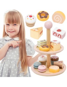 Viga Wooden Cake Stand - cafe fun and development