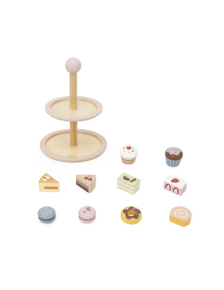 Viga Wooden Cake Stand - cafe fun and development