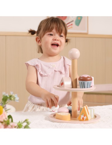 Viga Wooden Cake Stand - cafe fun and development