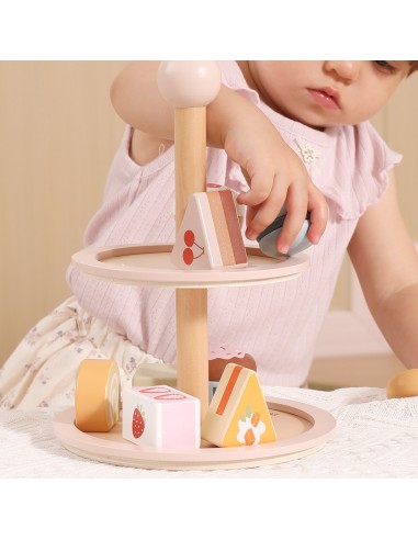 Viga Wooden Cake Stand - cafe fun and development