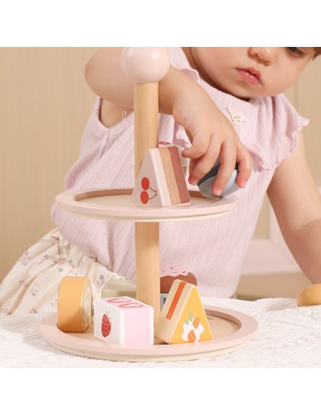 Viga Wooden Cake Stand - cafe fun and development