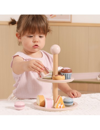 Viga Wooden Cake Stand - cafe fun and development