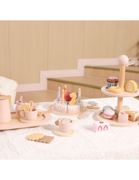 Viga Wooden Cake Stand - cafe fun and development