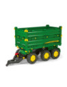 Rolly Toys Przyczepa Rolly Multi John Deere trzyosiowa zielona 
