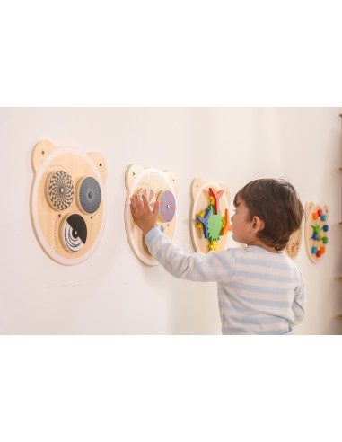 VIGA Wooden Board with Spinning Dots, FSC Certified