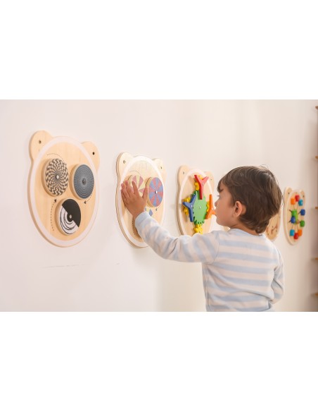 VIGA Wooden Board with Spinning Dots, FSC Certified