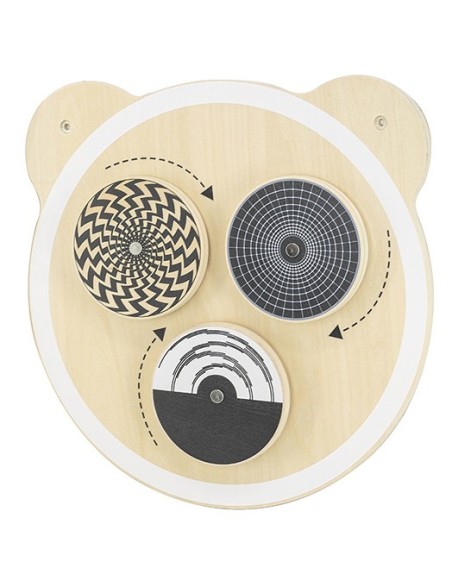 VIGA Wooden Board with Spinning Dots, FSC Certified