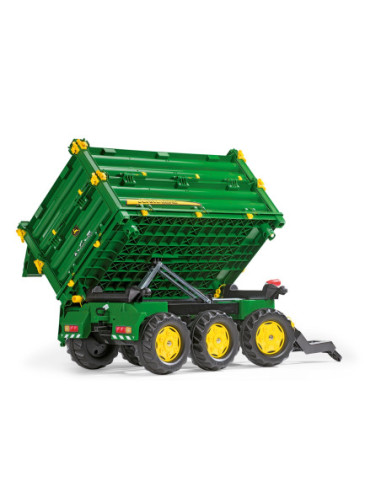 Rolly Toys Przyczepa Rolly Multi John Deere trzyosiowa zielona 