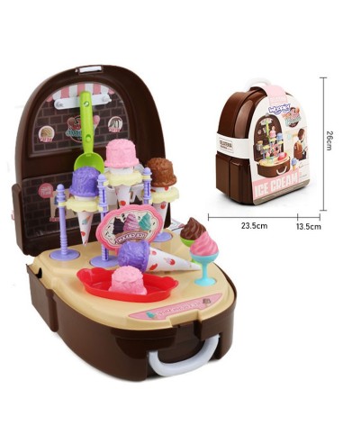 Set Eisdiele im Rucksack 2-in-1 Woopie – Kreative Spielzeuge