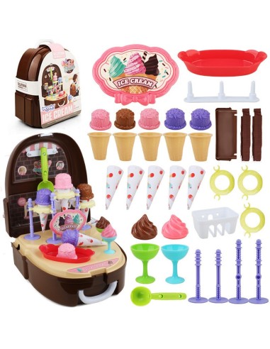 Set Eisdiele im Rucksack 2-in-1 Woopie – Kreative Spielzeuge