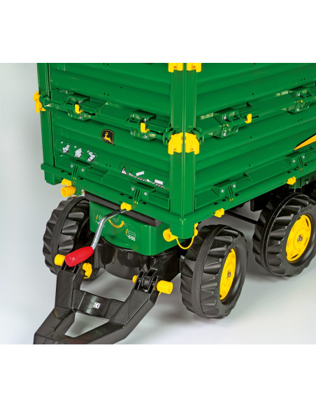 Rolly Toys Przyczepa Rolly Multi John Deere trzyosiowa zielona 