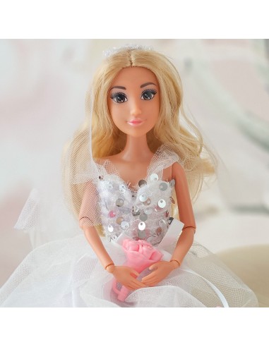 Lily Woopie Bride Doll - 30cm Dress Veil Bouquet Cake 3+