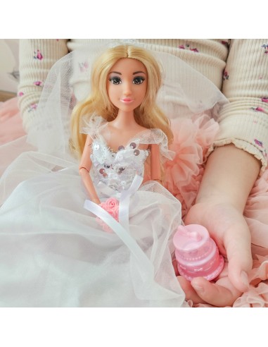 Lily Woopie Bride Doll - 30cm Dress Veil Bouquet Cake 3+