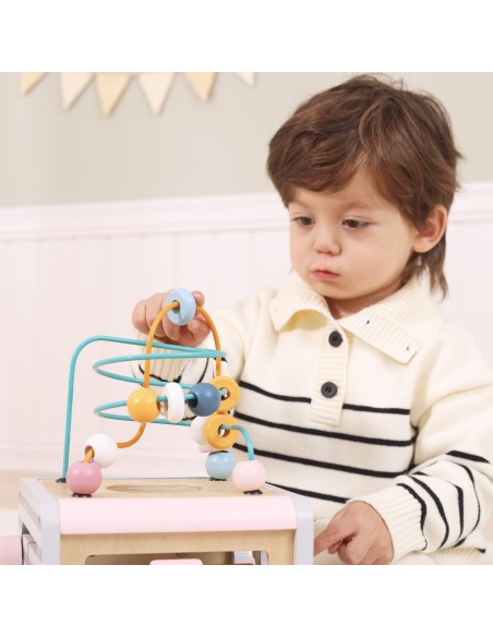 VIGA PolarB Activity Box 5in1 - Wooden Game Center for Children