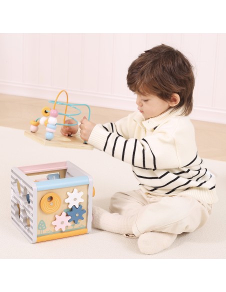 VIGA PolarB Activity Box 5in1 - Wooden Game Center for Children