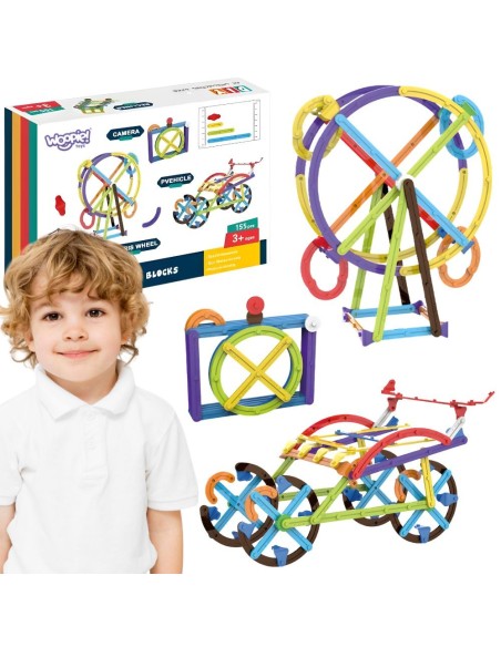 WOOPIE 3D Mathematical Building Blocks 155-piece Educational Set