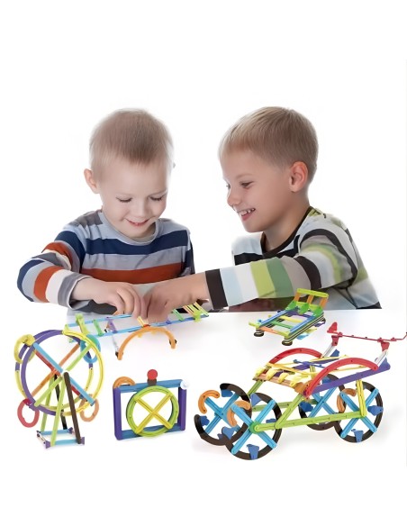 WOOPIE 3D Mathematical Building Blocks 155-piece Educational Set