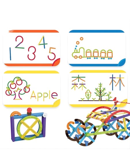 WOOPIE 3D matematinių kaladėlių rinkinys, 155 dalys