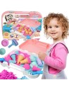 Kinetic Sand Ice Cream in a Suitcase 1kg Mold Set - WOOPIE