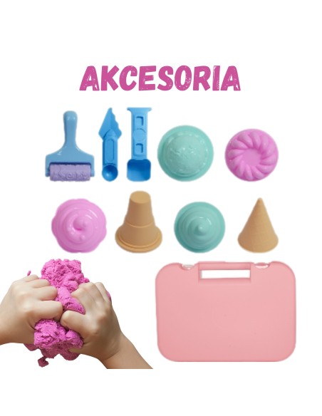 Kinetic Sand Eiscreme im Koffer 1kg Formset - WOOPIE