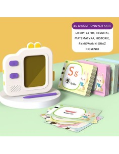 WOOPIE Tablet Graficzny Znikopis Nauka Angielskiego Czytnik 120 Kart 2