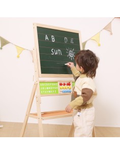 Wooden educational board for children - creative learning and fun with Viga 2