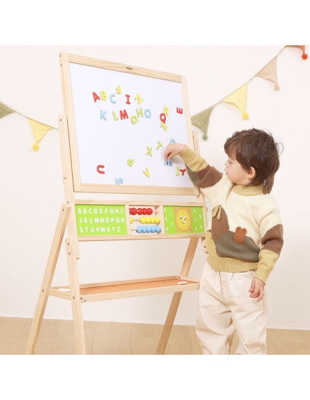 Wooden educational board for children - creative learning and fun with Viga
